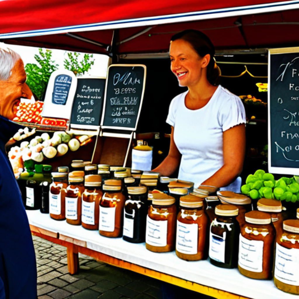 천연 스킨케어의 유통 경로와 전략 - Local Farmer's Market Stall**

"A vibrant stall at a Dutch farmer's market overflowing with natural ...