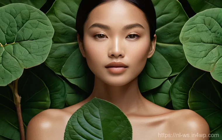 천연 스킨케어의 최근 연구 결과 - **Prompt 1: The Harmonious Skin Microbiome**
    A serene and inviting close-up portrait of a woman ...