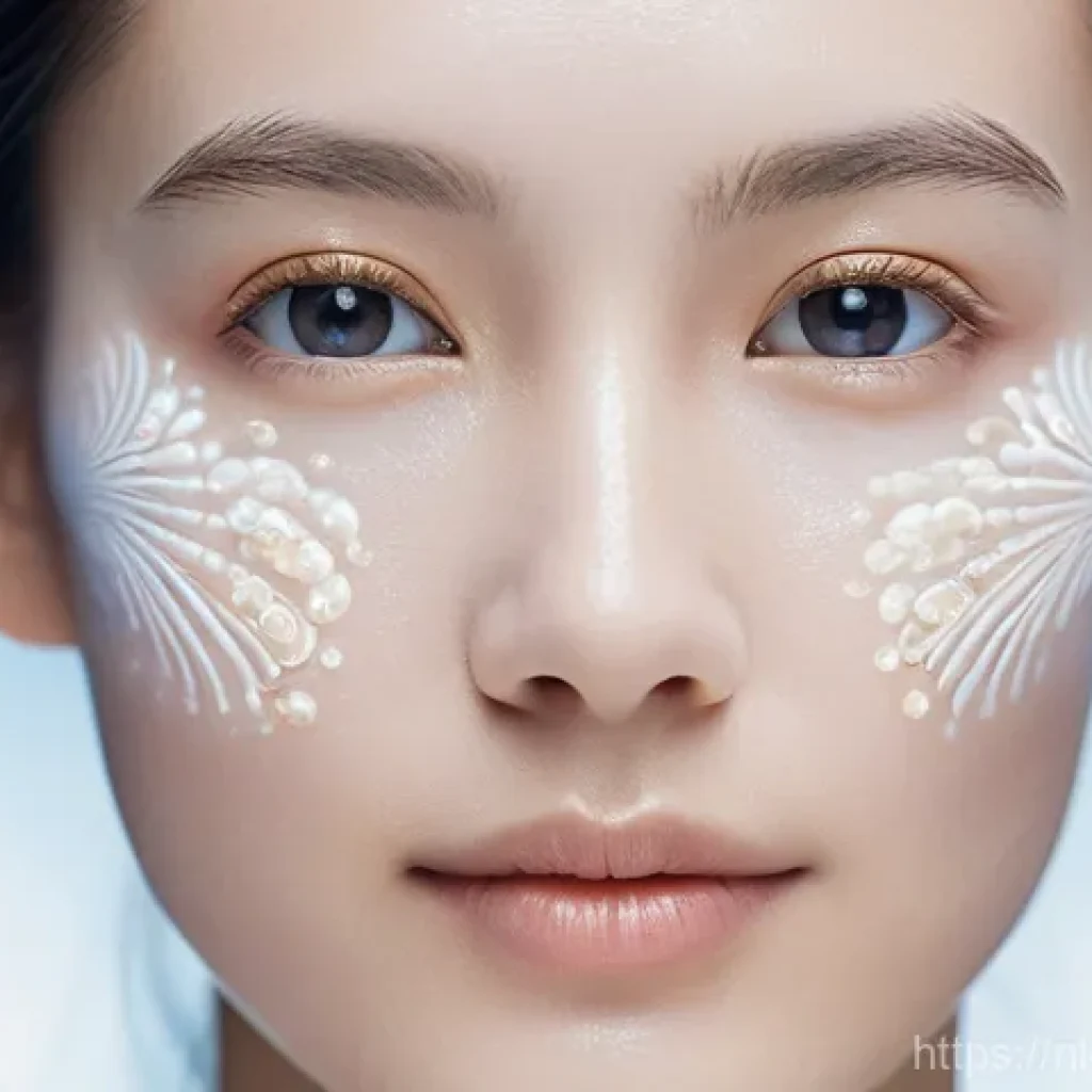 천연 스킨케어의 새로운 발견 - **Prompt 1: The Balanced Skin Microbiome**
"A close-up portrait of a serene woman, aged 25-35, w...